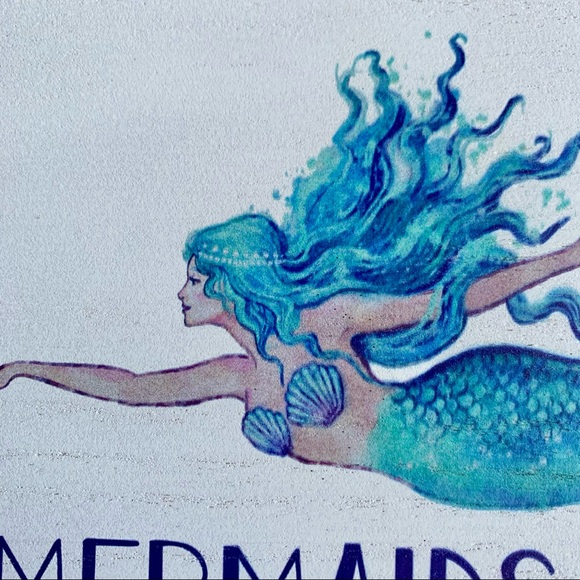 1 LEFT! 🧜🏻‍♀️ Mermaids Welcome Wall Hanging Sign 🧜🏻‍♀️ - Picture 2 of 6